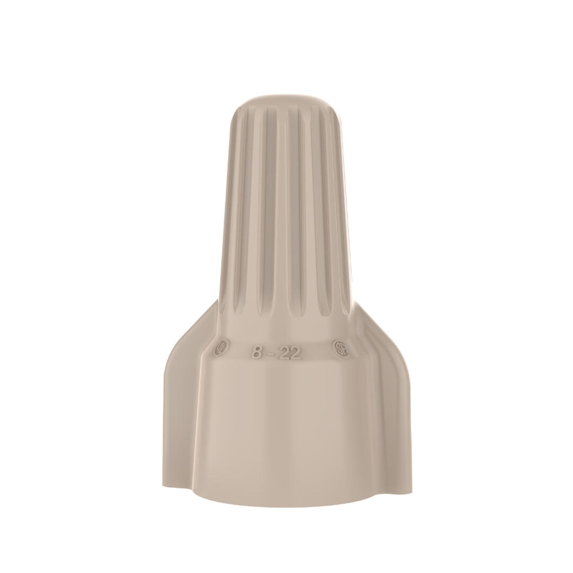 IDEAL, Tan WingTwist® WT41 Wire Connectors, Contoured wing design provides added leverage when twisting, Tough shell, Corrosion-resistant spring, supports 2 #20 AWG wires to 3 #10 AWG wires, WT41-1